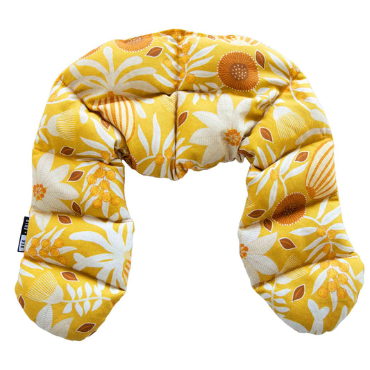 Curved Neck Wrap Heat Pack - Wattle Mustard