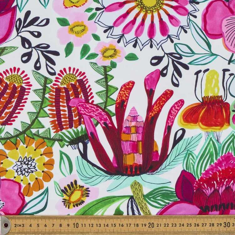 Two-Tone Keychain Pouch - Waratah Wonderland | Tan Vinyl
