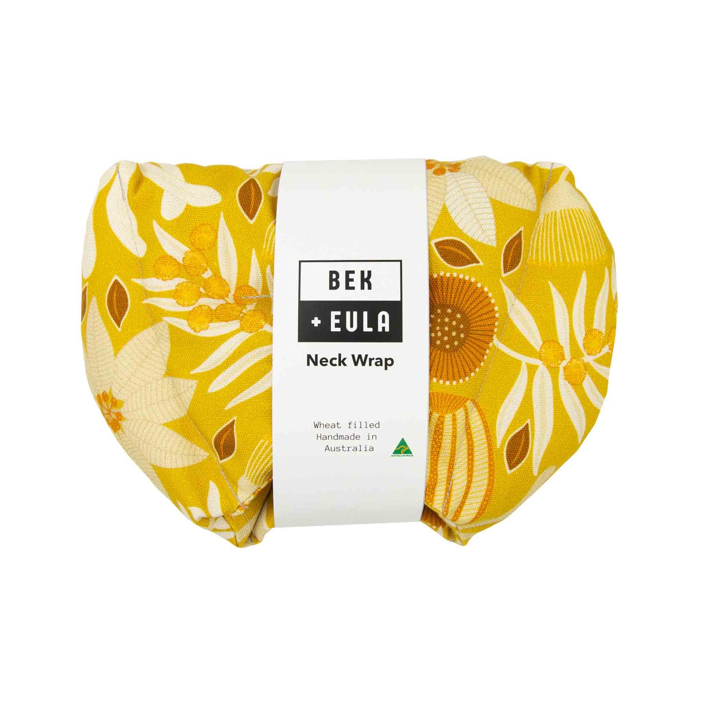 Curved Neck Wrap Heat Pack - Wattle Mustard