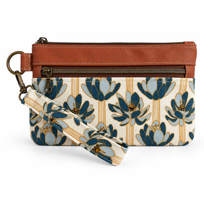 Two-Tone Wristlet Pouch – Aussie Art Deco Delight