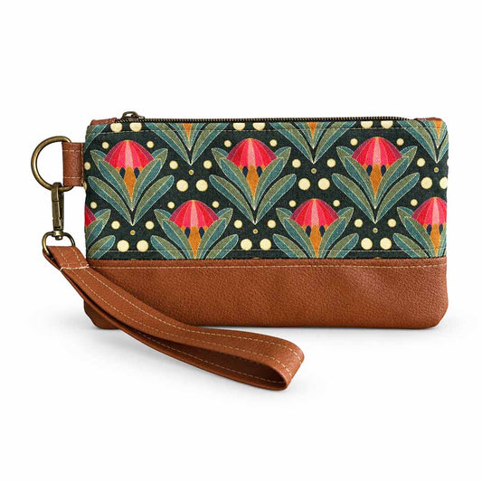 Two-Tone Wristlet Pouch – King Protea