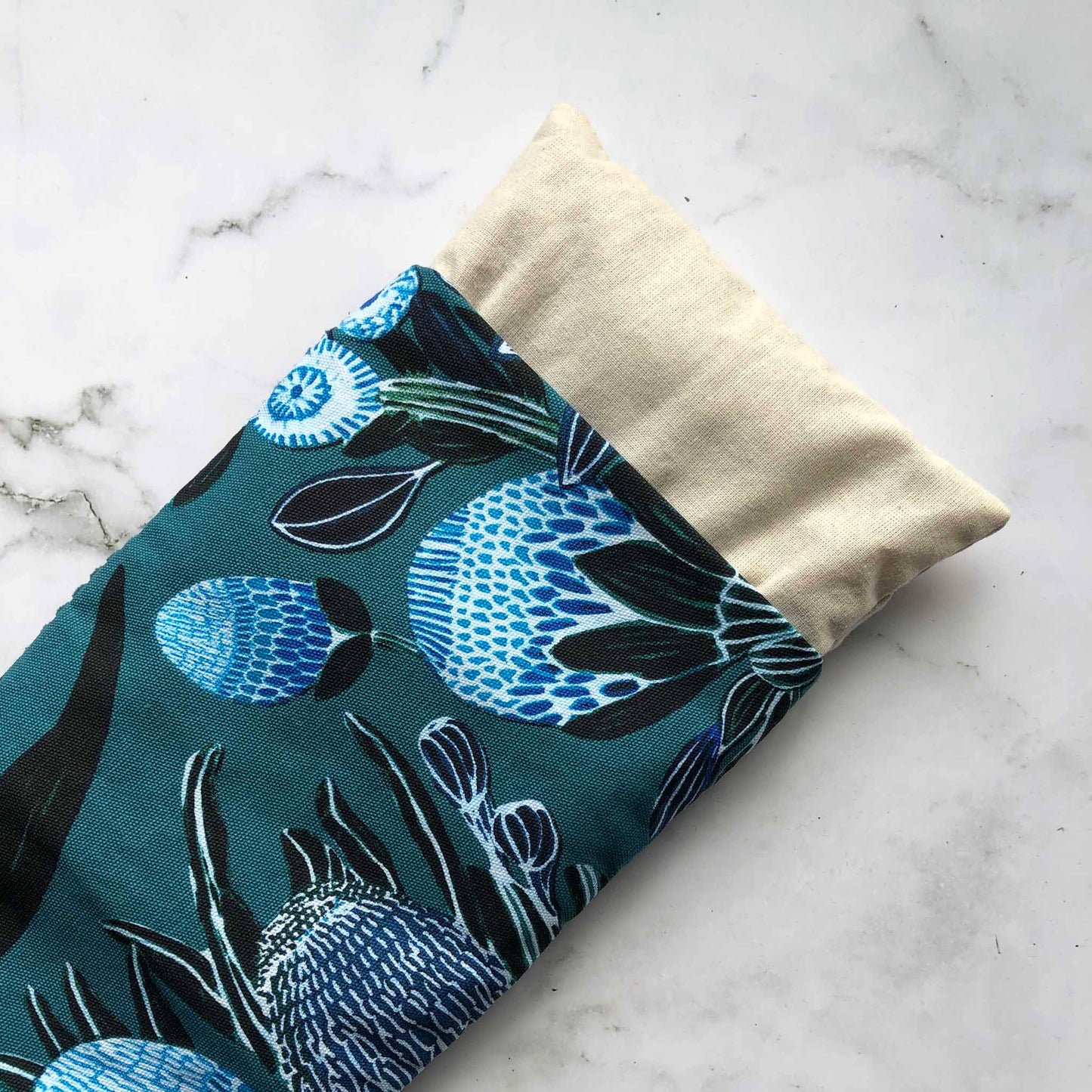 Teal Banksia Large Heat Pack 40x15cm