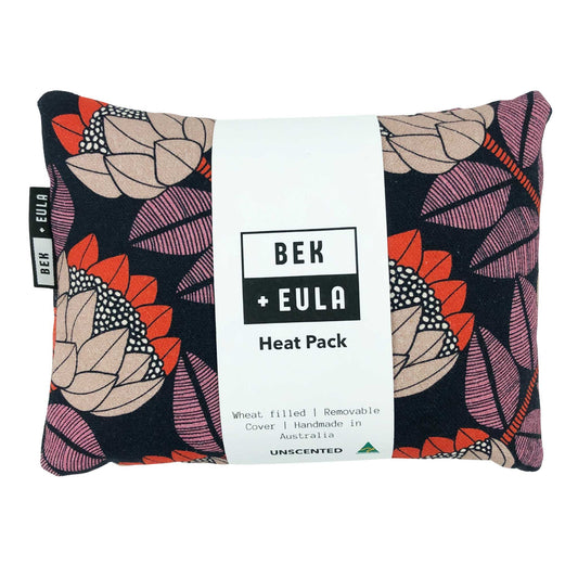 Large Heat Pack - Navy Red Protea