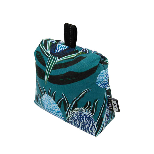 Weighted Door Stop - Blue Banksia