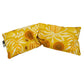 Wheat heat pack - mustard wattle print,  removable cover